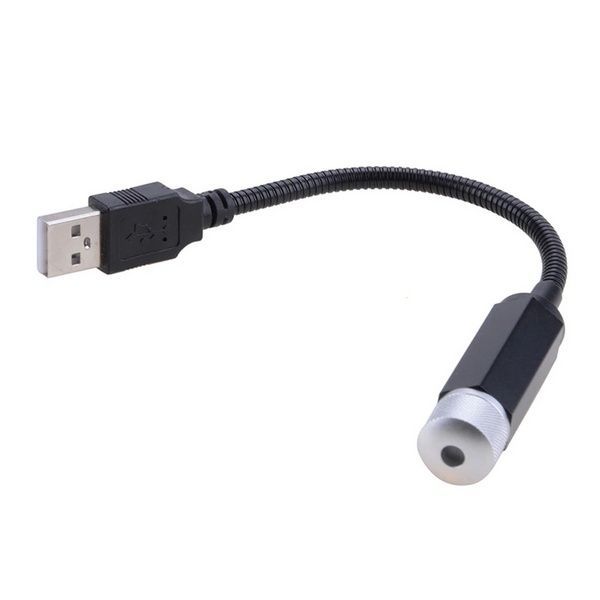 Лазерний проектор в машину від USB, STAR DL190 / Міні підсвічування для салону авто / Червоне зоряне небо в авто 23456632603 фото