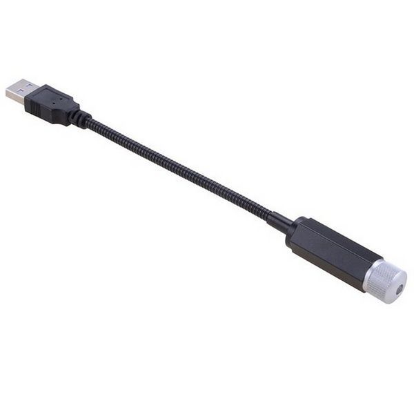Лазерний проектор в машину від USB, STAR DL190 / Міні підсвічування для салону авто / Червоне зоряне небо в авто 23456632603 фото
