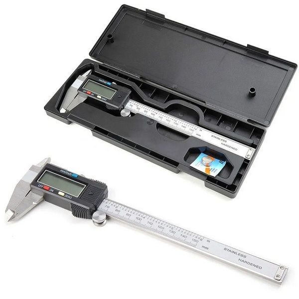 Цифровой штангенциркуль 150 мм, Digital Caliper + кейс / Микрометр с LCD дисплеем / Электронный штангенциркуль 234573150 фото