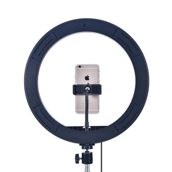 Кільцева лампа RGB 30 см, MJ 300 Soft Ring Light / Світлодіодна лампа / Лампа для блогерів 234561666 фото