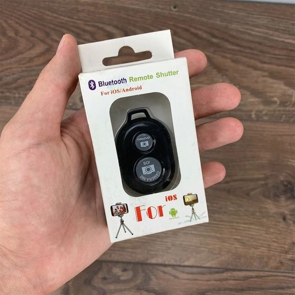Пульт для селфі Bluetooth, Чорний / Кнопка для селфі дистанційного керування 234565174 фото