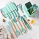 Набір кухонного приладдя, 19 предметів Kitchen Set, Бірюзовий / Силіконовий набір для кухні 23457247001 фото 7