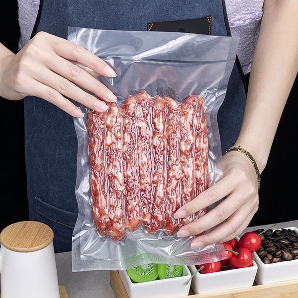 Вакуумний пакувальник продуктів, сенсорний, від мережі / Домашній вакууматор для продуктів / Вакууматор для м'яса 234580324 фото