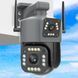 Вулична IP камера з 2 об'єктивами, 8Мп, Qettopo V380 / Вайфай камера відеоспостереження з нічною зйомкою 234572323 фото 5