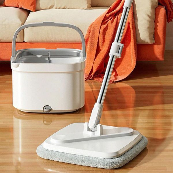 Швабра з відром для миття підлоги, з віджиманням, Mop with bucket K10 / Комплект для прибирання / Складна швабра 234570317 фото