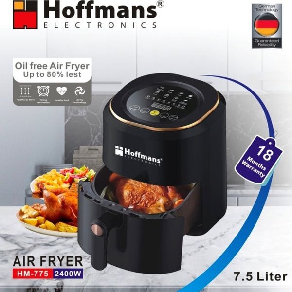 Електрична аерофрітюрниця Hoffmans HM-775, 7.5л, 2400Вт / Мультипіч / Аерогриль / Фритюрниця 234587370 фото