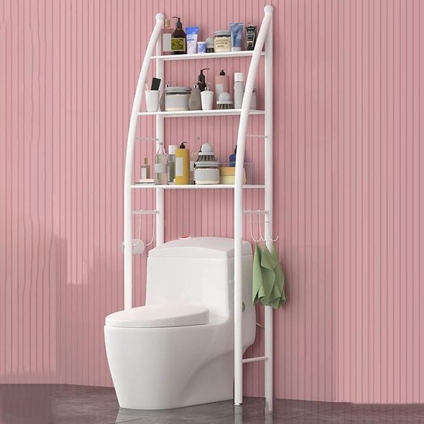 Стеллаж для хранения над унитазом 160х47х25см, LAUNDRY RACK / Напольный органайзер 234560448 фото