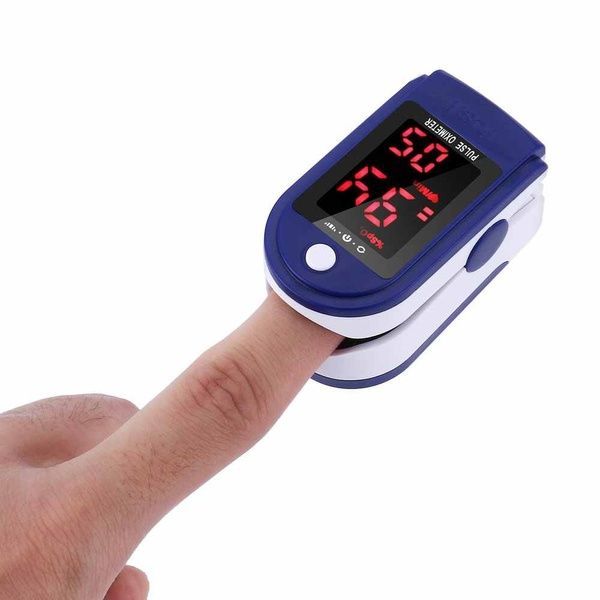 Электронный пульсоксиметр на палец Pulse Oximeter LK87 / Портативный пульсометр 123460918 фото