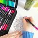 Акварельні маркери двосторонні 48шт з сумкою, Color pencil / Набір для малювання / Маркери для малювання 23457055206 фото 3
