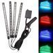 Універсальне RGB led підсвічування зі світломузикою, HR-01678 / Підсвічування в машину / Автомобільна лед стрічка 23456190801 фото 1