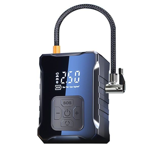 Портативный компрессор с аккумулятором 6000mAh, 150PSI, 120W / Автомобильный насос / Автокомпрессор 234580065 фото