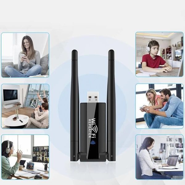 Усилитель WIFI сигнала, до 300 Мбит/с от USB / Ретранслятор WIFI / Репиттер WIFI / Усилитель вайфай 234569835 фото