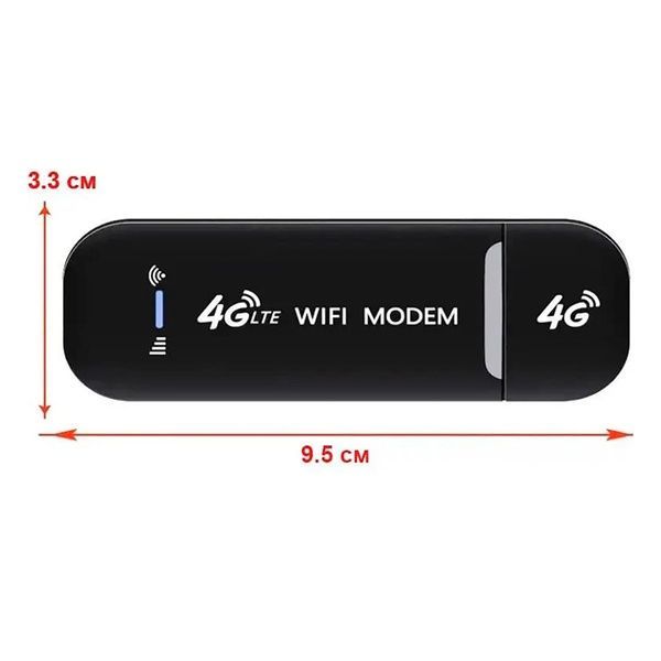 4G USB модем із SIM карткою, 150 Мбіт/с, радіус 15м / Мобільний модем / 4G роутер / 4G WiFi modem 234576086 фото