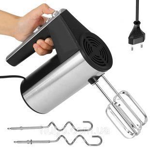 Міксер ручний 800Вт (5 швидкостей), від мережі, BITEK BT-6629 / Електроміксер для кухні / Кухонний міксер 234576568 фото