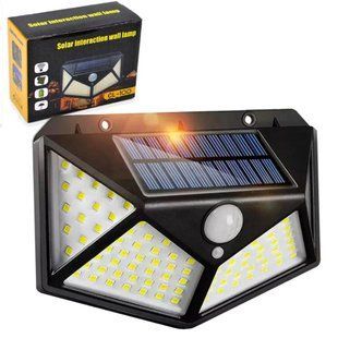 Вуличний ліхтар прожектор на сонячній батареї (100LED, 10W) BK-100 / Світлодіодний ліхтар підвісний 234560112 фото