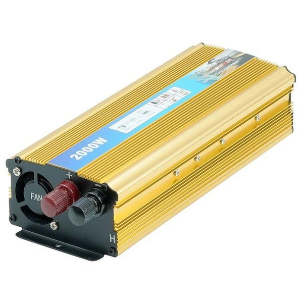 Перетворювач напруги 12-220V, 2000W, з USB + клеми / Автомобільний інвертор перетворювач 234579744 фото