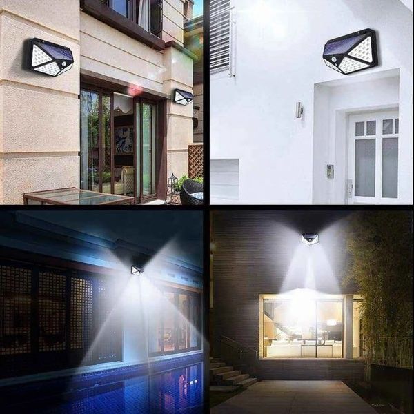 Вуличний ліхтар прожектор на сонячній батареї (100LED, 10W) BK-100 / Світлодіодний ліхтар підвісний 234560112 фото