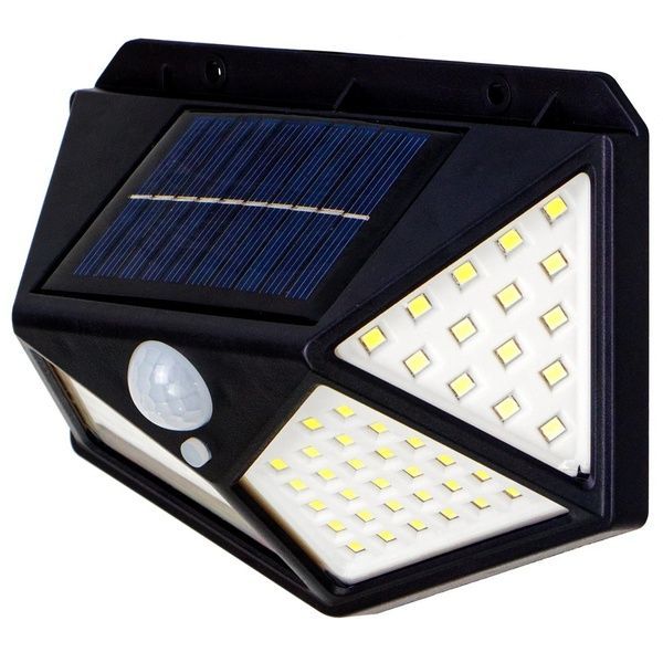 Вуличний ліхтар прожектор на сонячній батареї (100LED, 10W) BK-100 / Світлодіодний ліхтар підвісний 234560112 фото