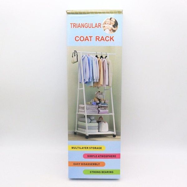 Пересувна вішалка для одягу до 20 кг The New Coat Rack (160 х 55 х 42 см) / Підлогова стійка для одягу 234560127 фото