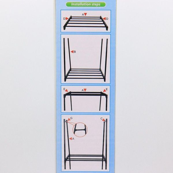 Пересувна вішалка для одягу до 20 кг The New Coat Rack (160 х 55 х 42 см) / Підлогова стійка для одягу 234560127 фото