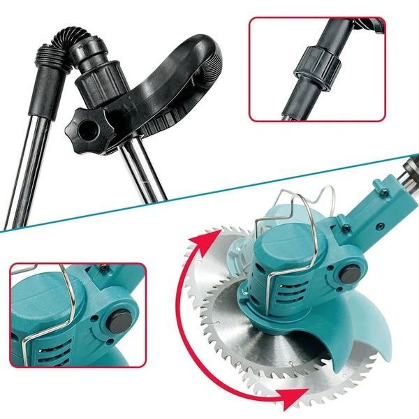Акумуляторна газонокосарка + 2 акумулятори 48V, Lawn mower / Газонокосарка-триммер для трави 234574508 фото