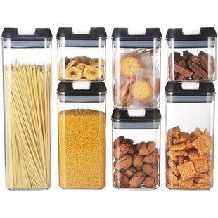 Набір контейнерів 7 шт для сипучих Food storage container / Органайзери для зберігання круп 234568721 фото