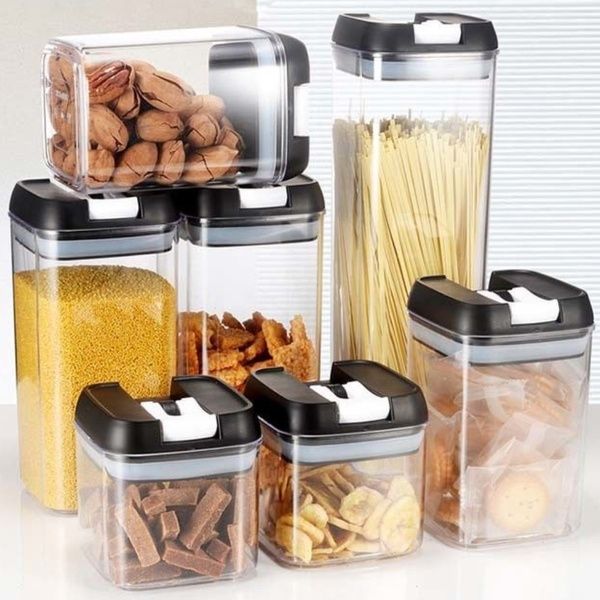 Набор контейнеров 7 шт для сыпучих Food storage container / Органайзеры для хранения круп 234568721 фото