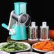 Овощерезка мультислайсер для овощей и фруктов Kitchen Master, Голубая / Ручная овощерезка / Терка слайсер 12345701702 фото 6