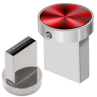 Флешка на 64GB, USB 2,0, Jaster, Червона / Флешка міні кнопка / USB накопичувач для ПК / Металева флешка 234570633 фото