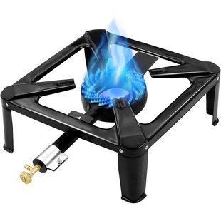 Газова плита на 1 конфорку, 40x40 см / Туристична плита / Настільна плита для кемпінгу 234580283 фото