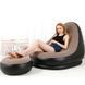 Надувний диван з пуфиком Air Sofa - 116х98х83см, Коричневий / Надувне крісло з пуфиком 12346041805 фото 1