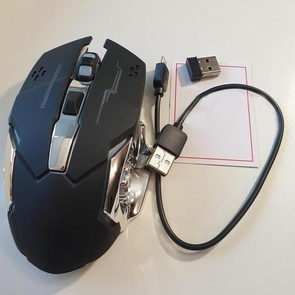 Беспроводная мышка с RGB подсветкой BT T2 / Мышь для пк / Мышка с подсветкой / Компьютерная мышка 234570988 фото