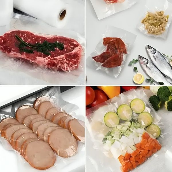 Пакети для вакууматора 5м х 30см, 1 рулон / Вакуумні пакети для зберігання їжі / Пакети в рулоні 23456041401 фото