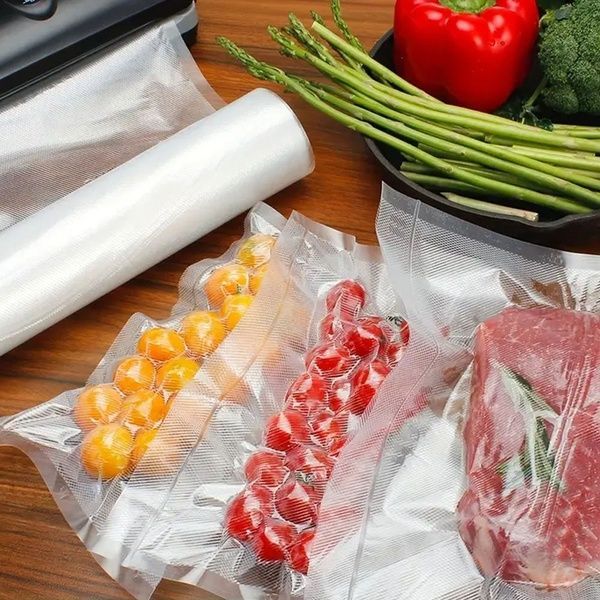 Пакети для вакууматора 3мх30см / Рифлений рулон пакетів для вакууматора / Вакуумні пакети для продуктів 23459006702 фото