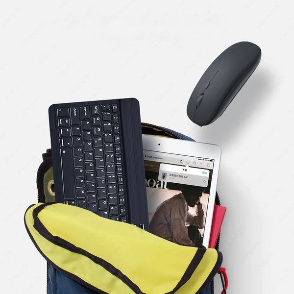 Беспроводная Bluetooth клавиатура с мышкой, BT Combo / Мини клавиатура и мышка / Клавиатура для планшета 234570989 фото