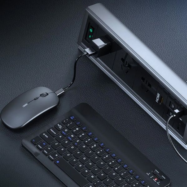 Беспроводная Bluetooth клавиатура с мышкой, BT Combo / Мини клавиатура и мышка / Клавиатура для планшета 234570989 фото