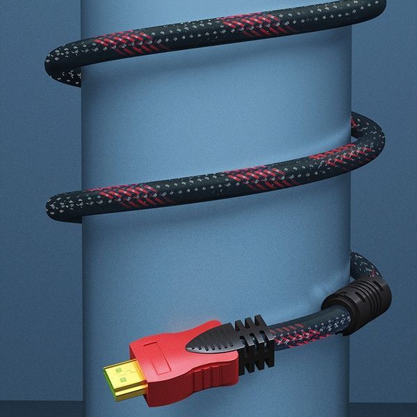 HDMI кабель 15м з посиленою оплеткою та феритовими фільтрами / Кабель мультимедійний / Шнур для відео 23456548503 фото