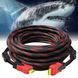 HDMI кабель 15м з посиленою оплеткою та феритовими фільтрами / Кабель мультимедійний / Шнур для відео 23456548503 фото 1