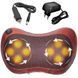 Масажна подушка Massage Pillow 8028, (31х10х19 см) / Роликовий масажер для шиї та спини 123457498 фото 1