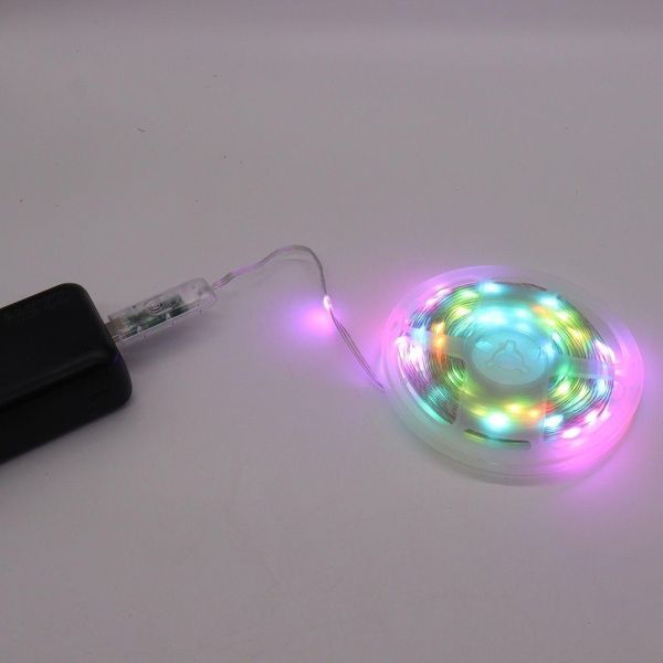 Світлодіодна смарт гірлянда 10 м, від USB + пульт / Розумна стрічка RGB з Bluetooth / Гірлянда від повербанк 23457250001 фото