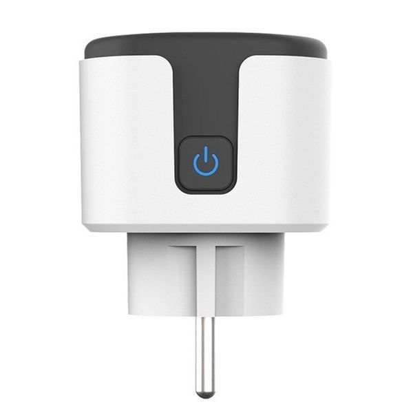 Умная WiFi розетка 20А с счетчиком электроэнергии Tuya Smart 4400Вт, Бело-серая / Розетка с подключением к телефону 23456741602 фото