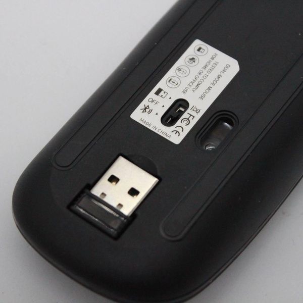 Беспроводная мышь с RGB подсветкой, Bluetooth, 1600DPI / Аккумуляторная бесшумная мышь для ПК 23456843202 фото