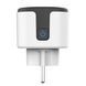 Умная WiFi розетка 20А с счетчиком электроэнергии Tuya Smart 4400Вт, Бело-серая / Розетка с подключением к телефону 23456741602 фото 7