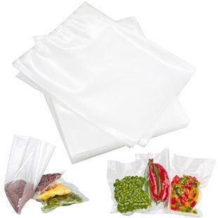 50 шт Рифленые пакеты для вакууматора 20х15см / Вакуумные пакеты для продуктов / Пакеты для вакуумирования 23457754801 фото
