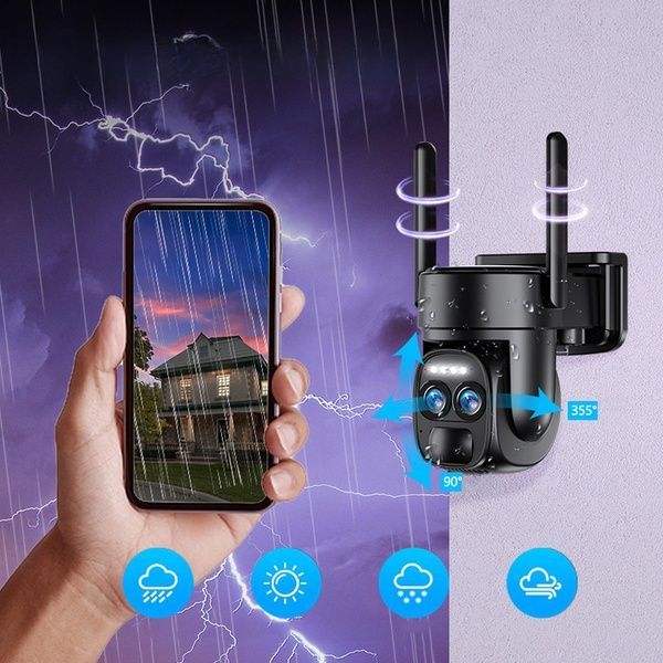Камера видеонаблюдения 4G с солнечной панелью SZSINOCAM QG6 / Уличная камера с датчиком движения 1080P 234581916 фото