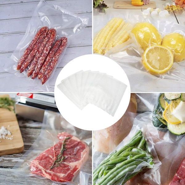 50 шт Рифленые пакеты для вакууматора 20х15см / Вакуумные пакеты для продуктов / Пакеты для вакуумирования 23457754801 фото