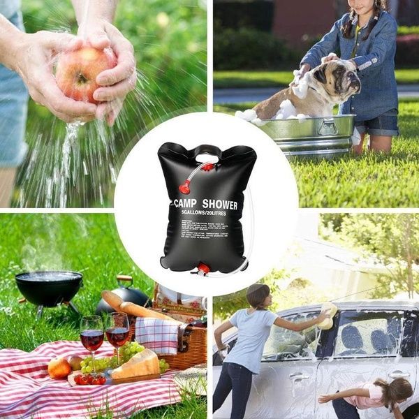 Переносний туристичний душ на 20 л, Easy Camp Solar Shower / Пртативний душ для дачі / Похідний компактний душ 234561151 фото