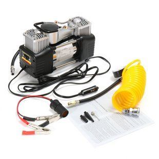 Автомобільний компресор двопоршневий 12V Air Compressor 628-4x4 + сумка / Потужний повітряний насос 234571292 фото
