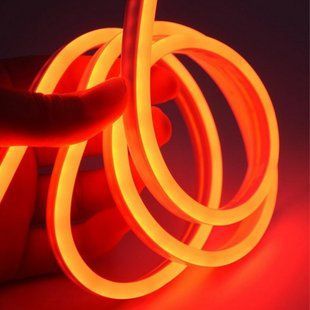 Стрічка силіконова 5 м, LED NEON 12V-220V, Червона / Гнучка світлодіодна стрічка / Неонова стрічка 234562828 фото