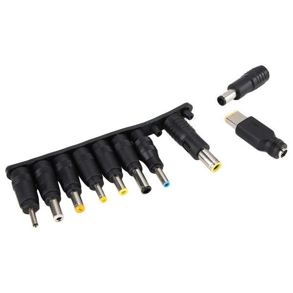 Кабель живлення для ноутбука та роутера + 10 перехідників, 65W, USB Type-C - DC / Зарядний кабель для модему 234573580 фото